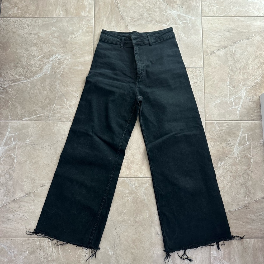 Zara marine straight denim pants